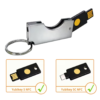 Алюмінієвий захисний чохол для YubiKey 5/5C NFC та Security Key з брелоком
