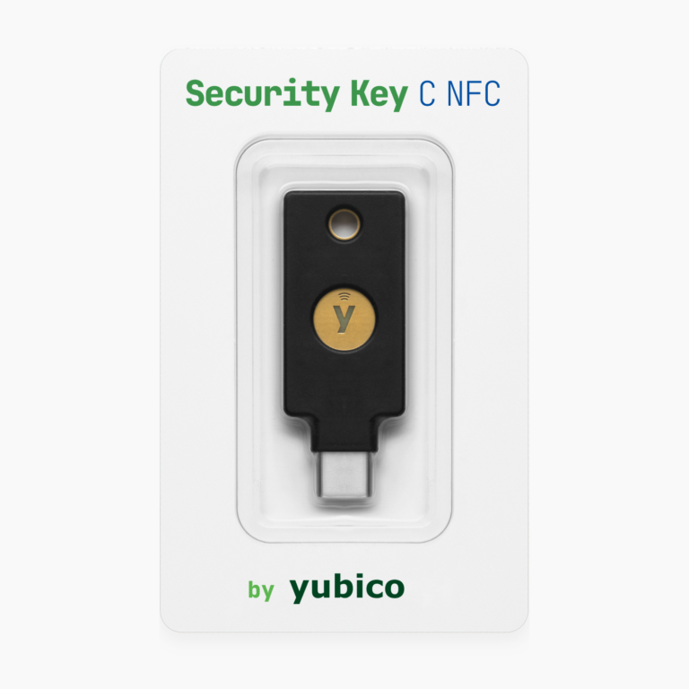 Ключ безпеки Security Key C NFC від Yubico з роз'ємом USB-C у блістерній упаковці