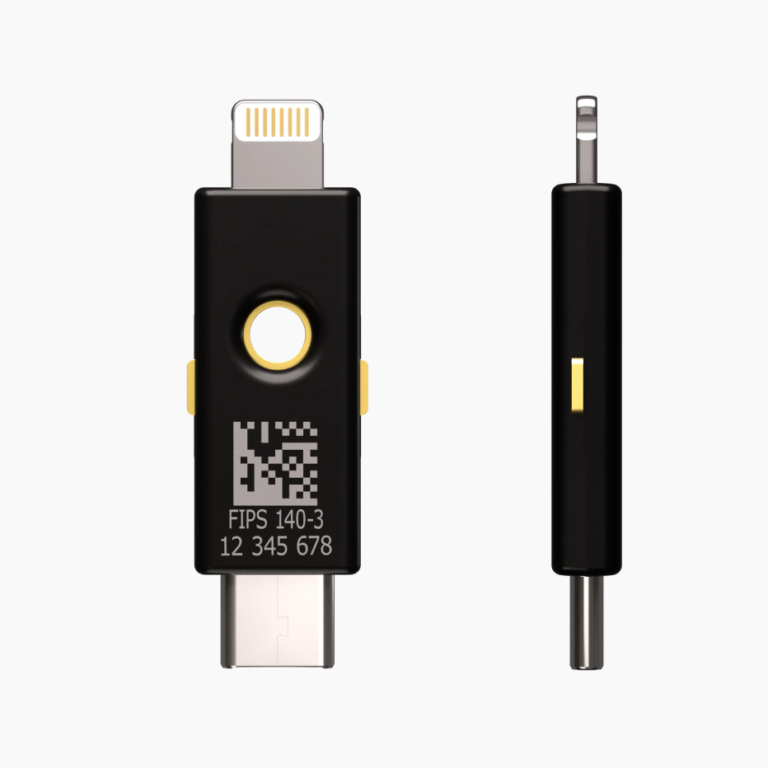YubiKey 5Ci FIPS (140-3) — зворотний бік з маркуванням FIPS