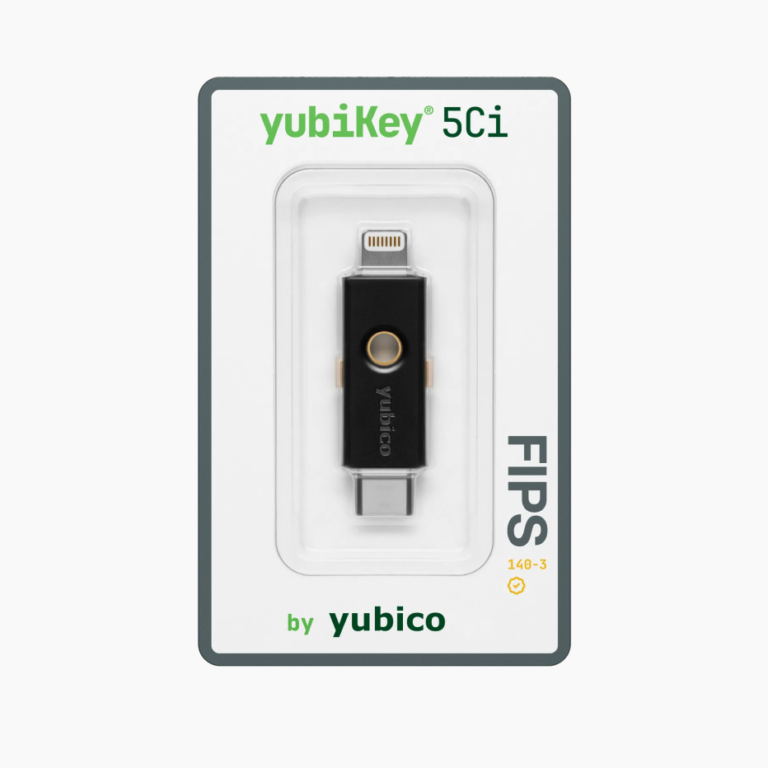YubiKey 5Ci FIPS (140-3) в заводській упаковці, лицьова сторона